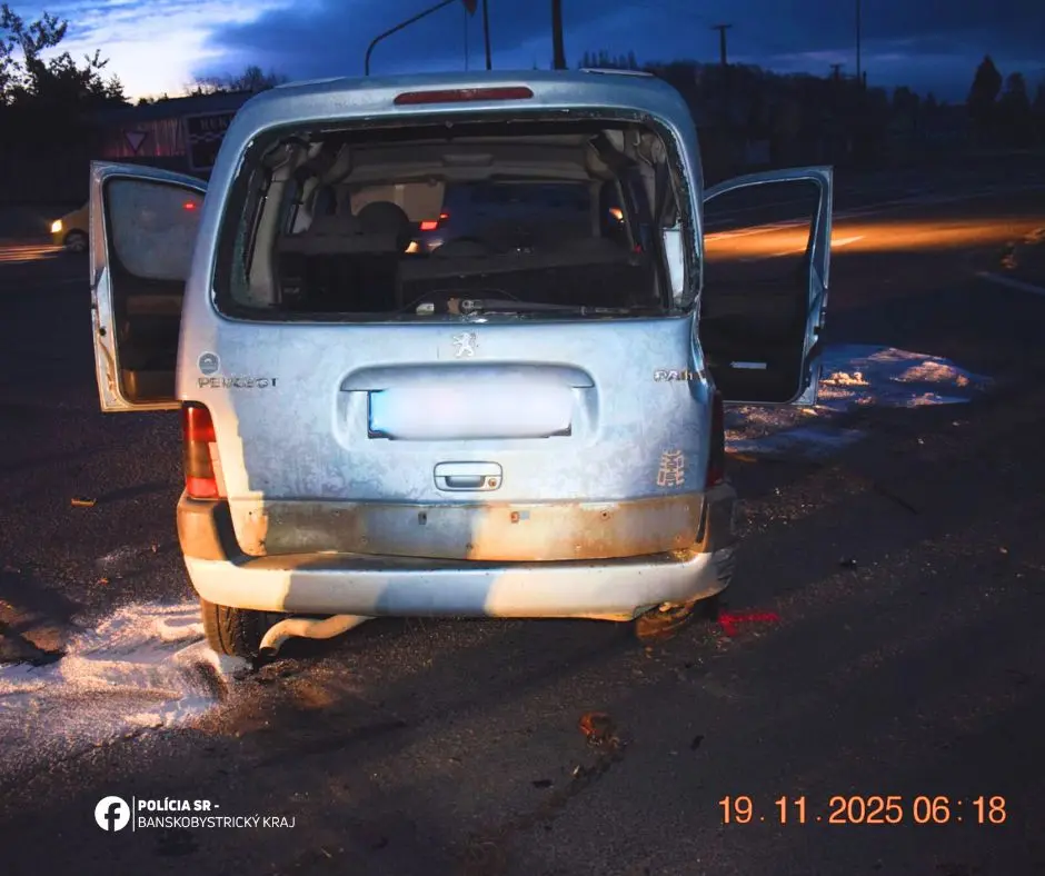 nehoda Veľký Krtíš