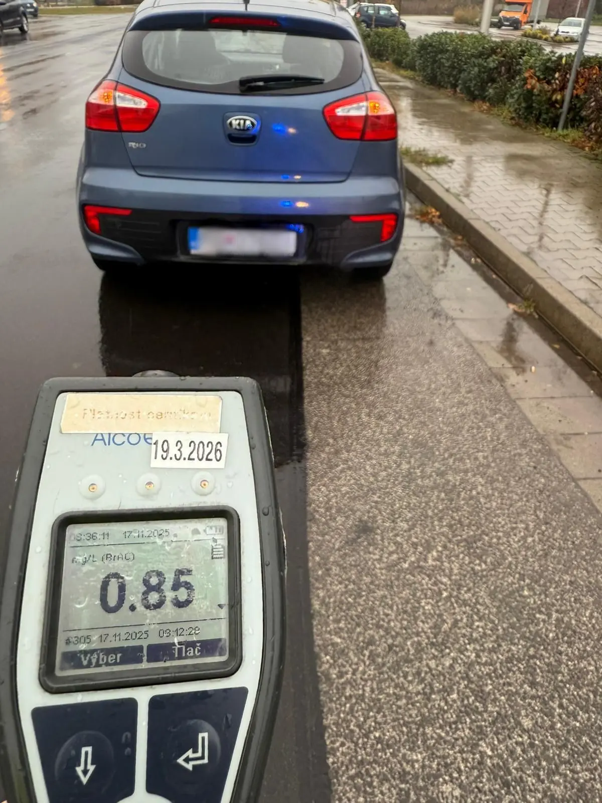 Malacky vodič alkohol