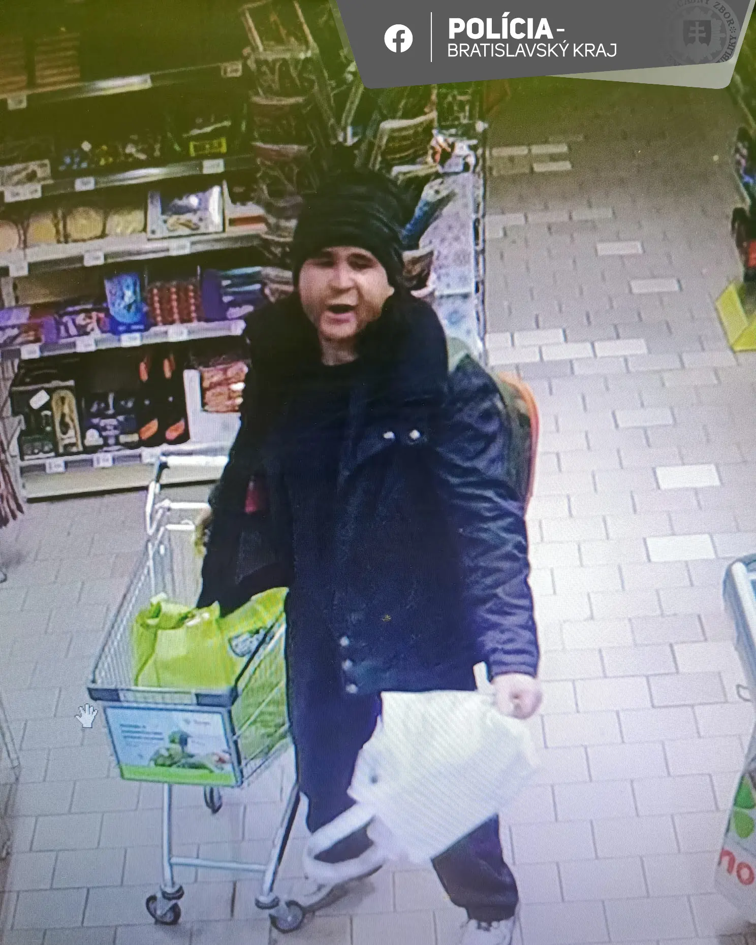hľadaný muž Bratislava predajňa