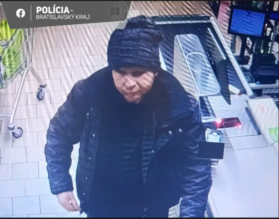 hľadaný muž Bratislava predajňa