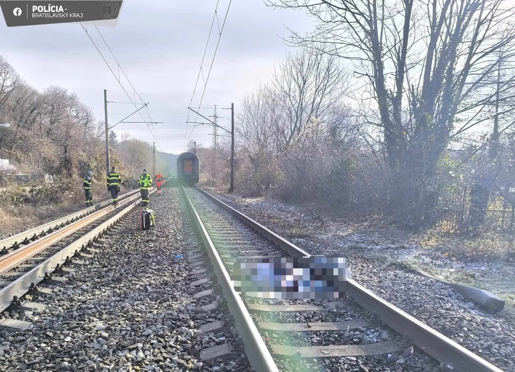Bratislava, železnica, zrážka