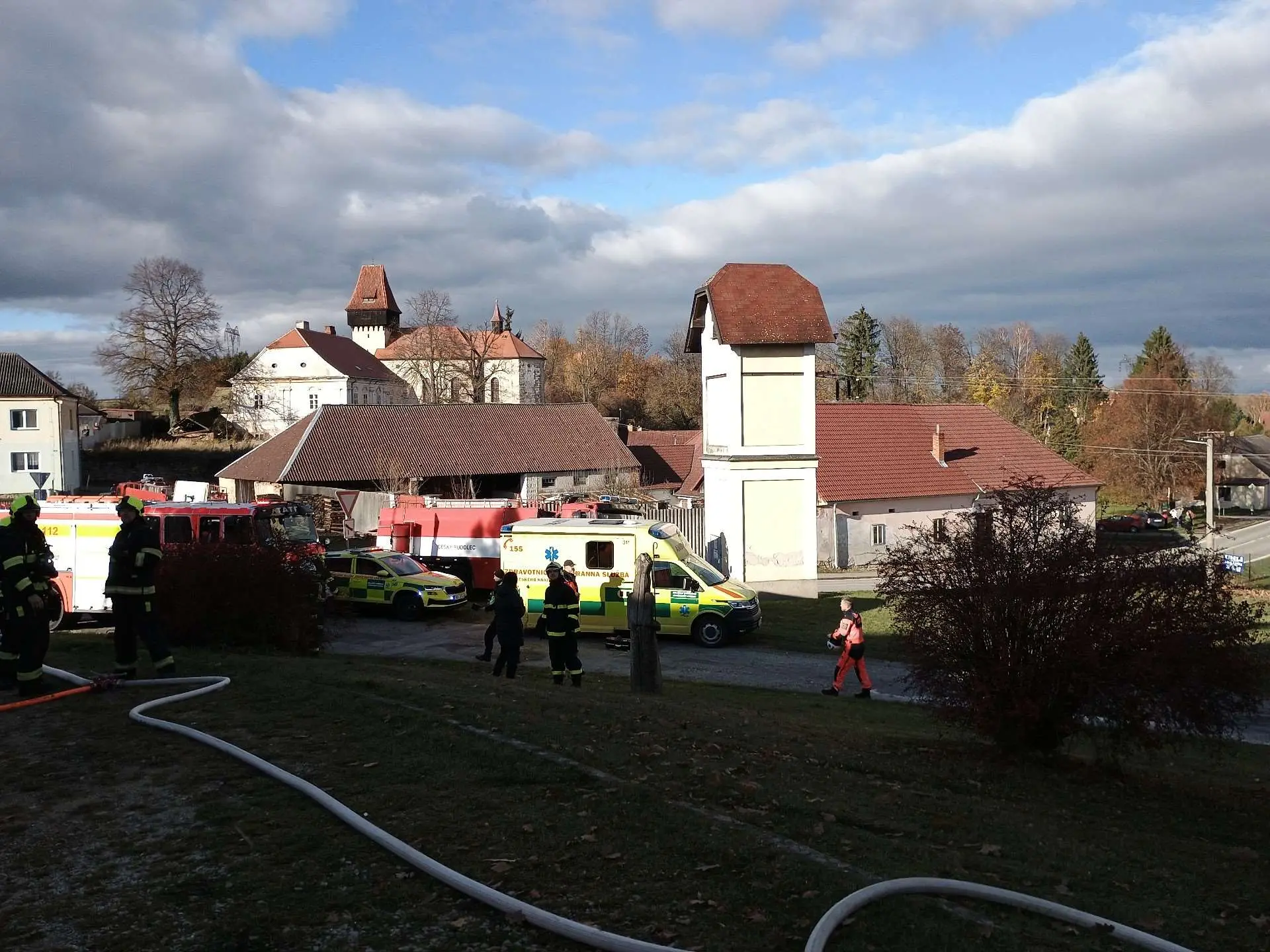 požiar Česko Lipolec