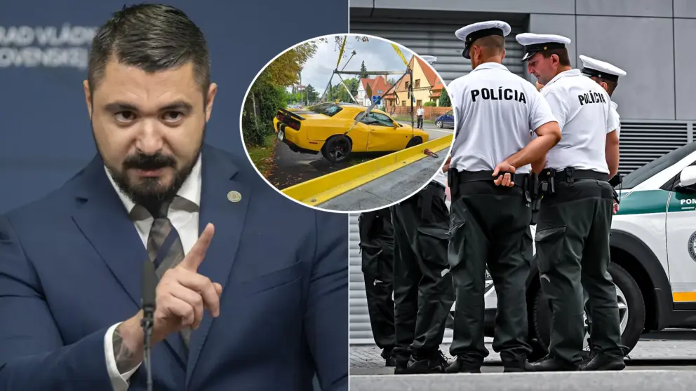 Gašpar nehoda policajt