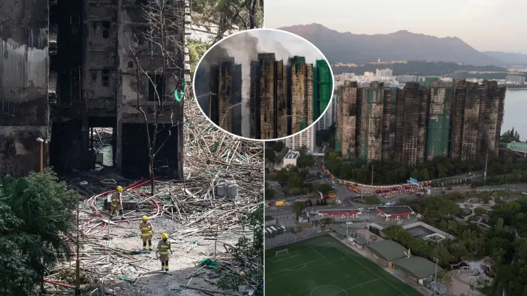 Čína Hongkong požiar