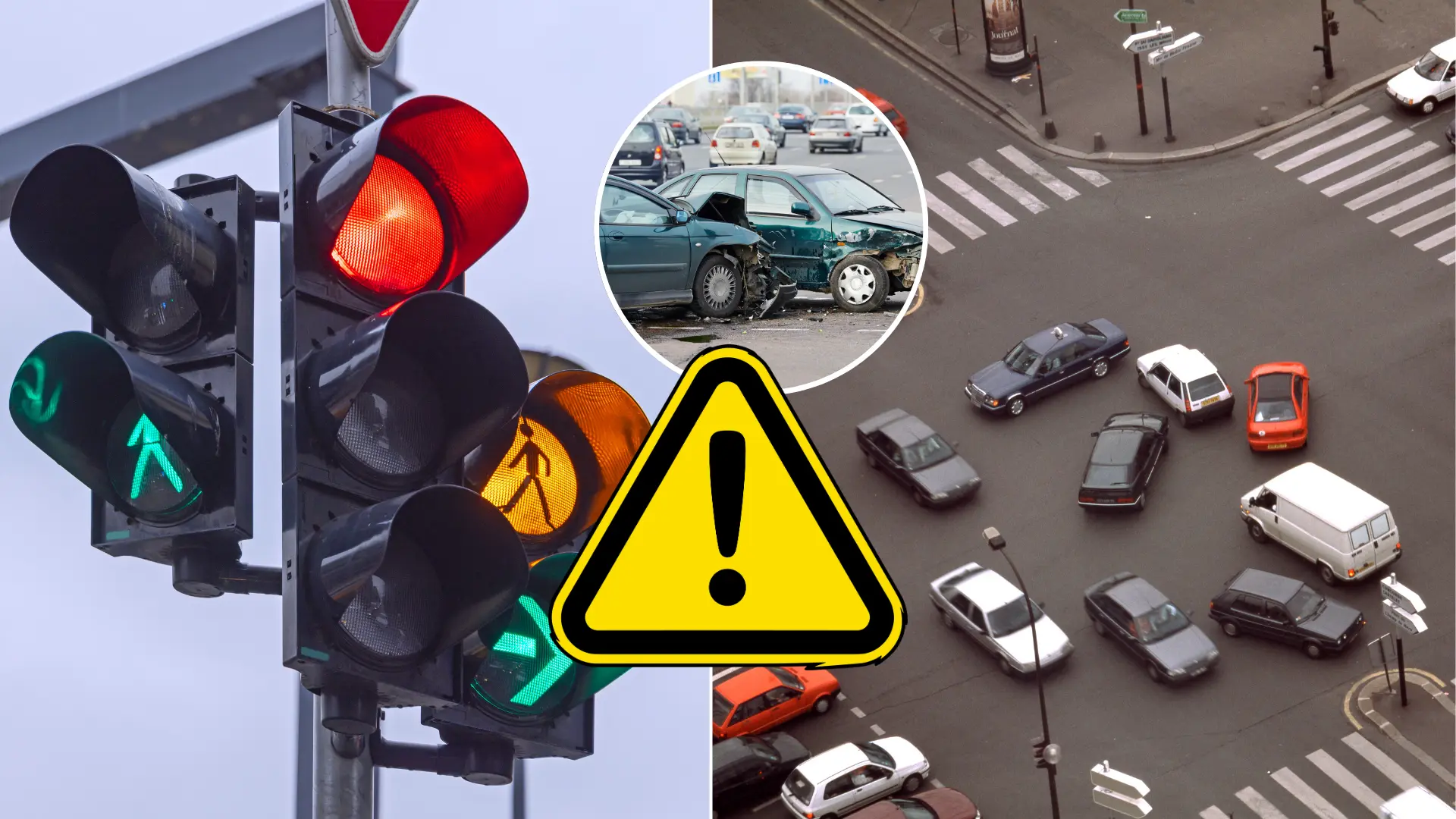 križovatka, semafor