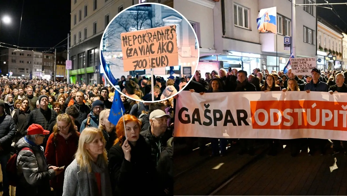 Pochod strany SaS za odstúpenie riaditeľa SIS Pavla Gašpara