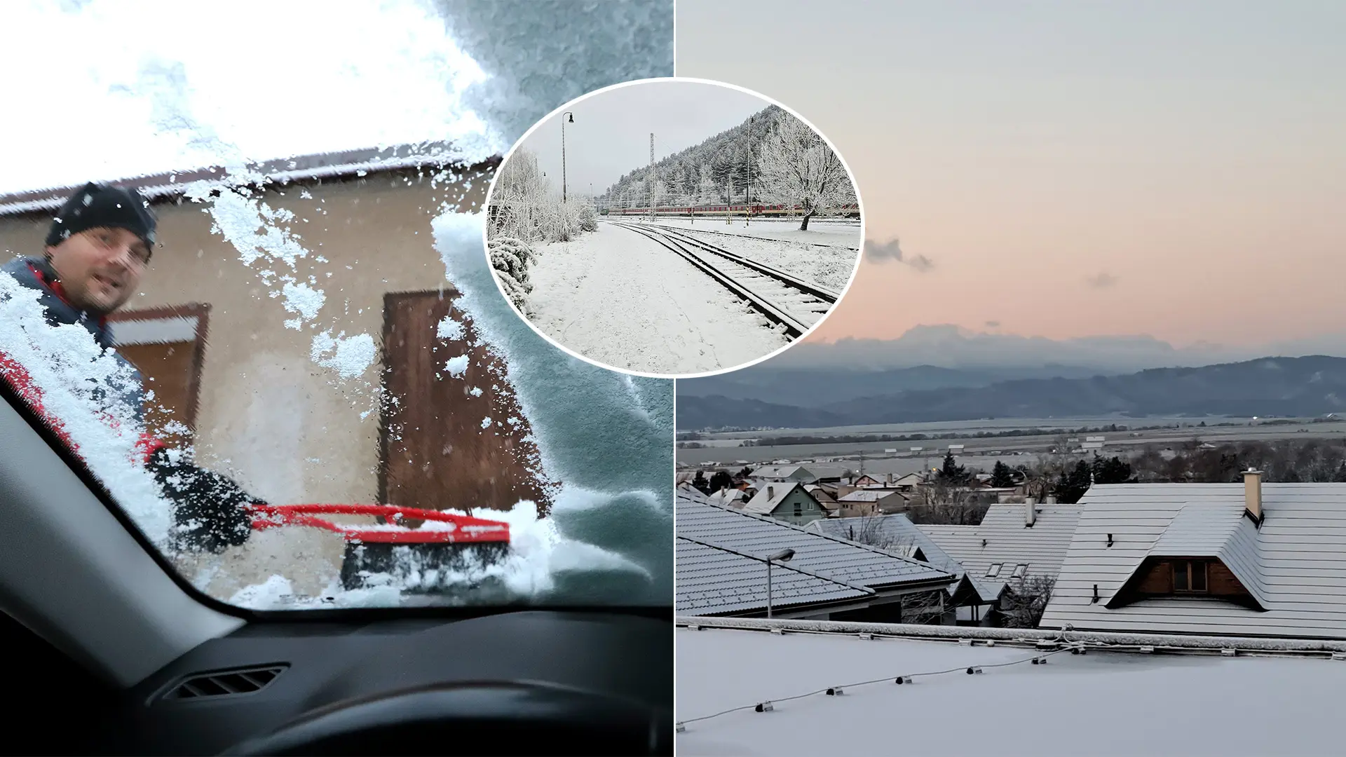 Ružomberok sneh sneženie