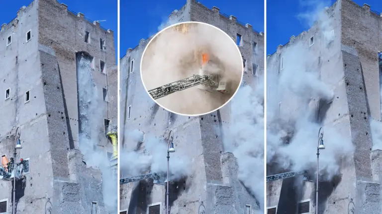 Taliansko Rím Veža Zrútenie