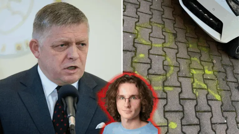 Fico, Poprad, študent, riaditeľka, nápis