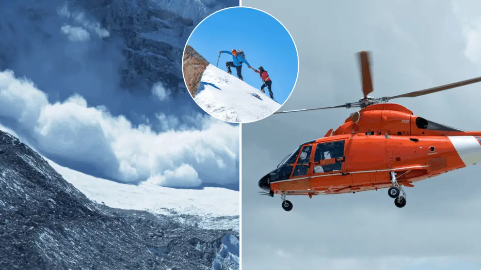 lavína, horolezci, Alpy