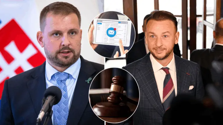 Šaško, Šutaj Eštok, schránka, elektronická, rozsudok