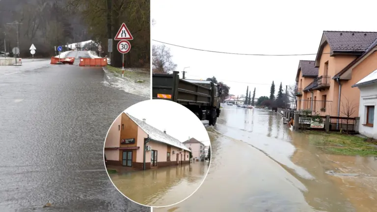 povodne, stredné Slovensko