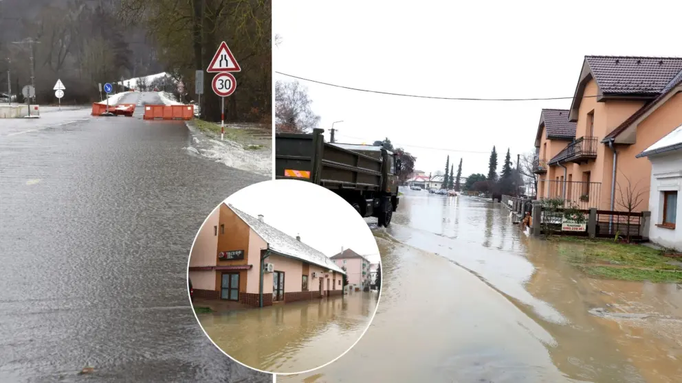 povodne, stredné Slovensko