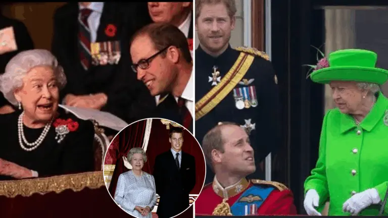 princ William, kráľovná Alžbeta