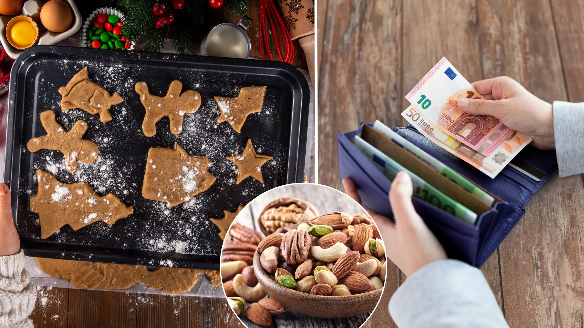 vianočné pečenie, orechy, cena, rast