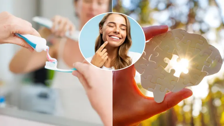 zuby mozog čistenie úsmev