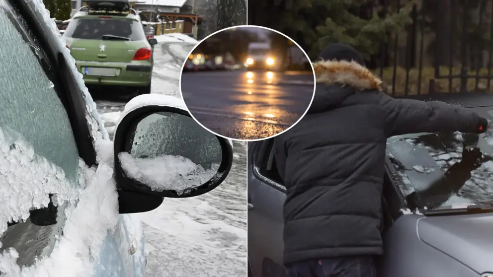 auto námraza zima poľadovica