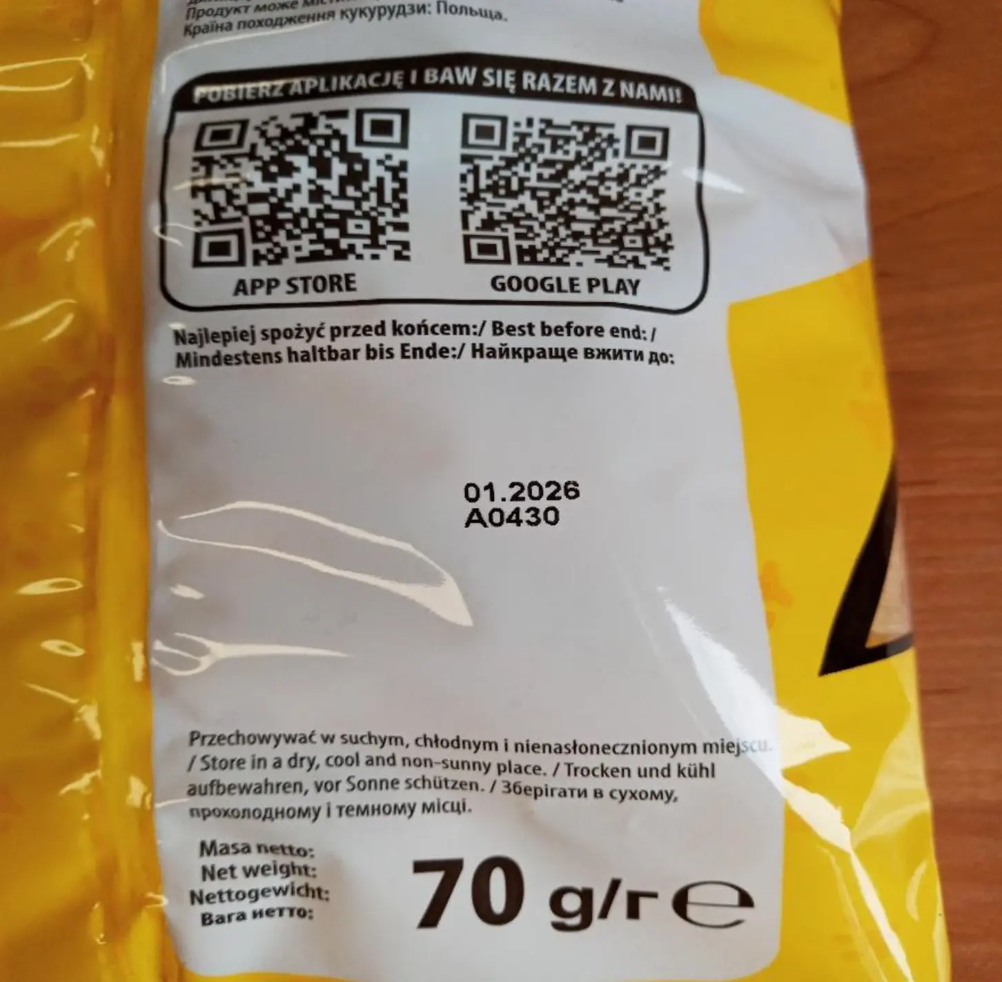 Tygryski – kukuričné chrumky s karamelovou príchuťou.