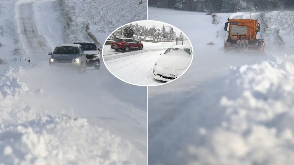 doprava sneh počasie zima