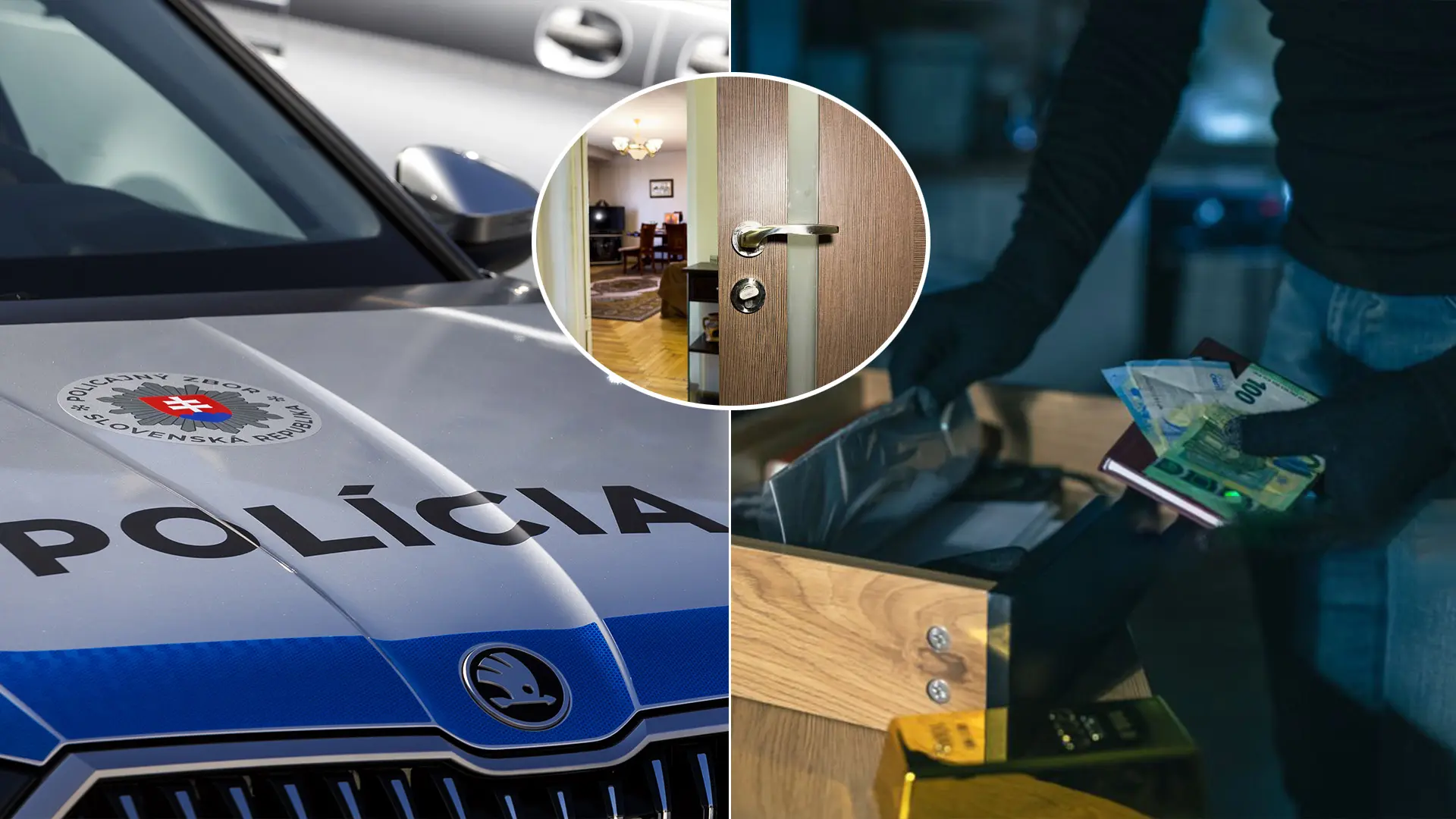 peniaze byt krádež zlodej polícia