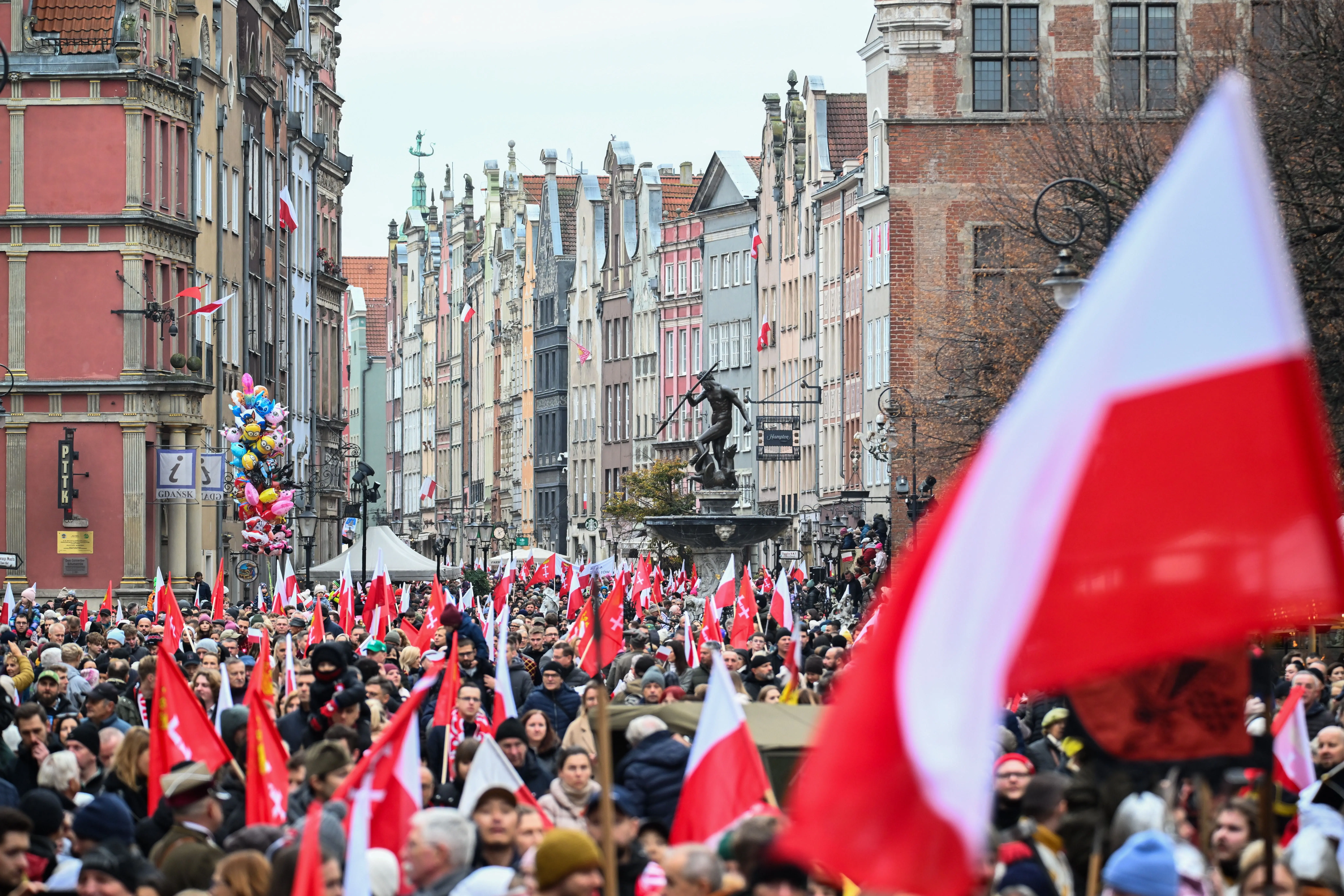 Poľsko Gdansk pochod nezávislosti