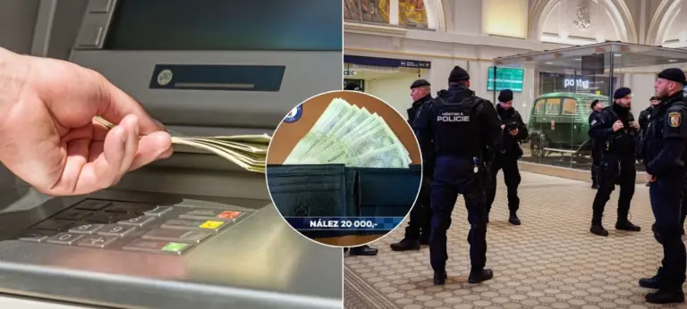 polícia ČR, bankomat, peniaze