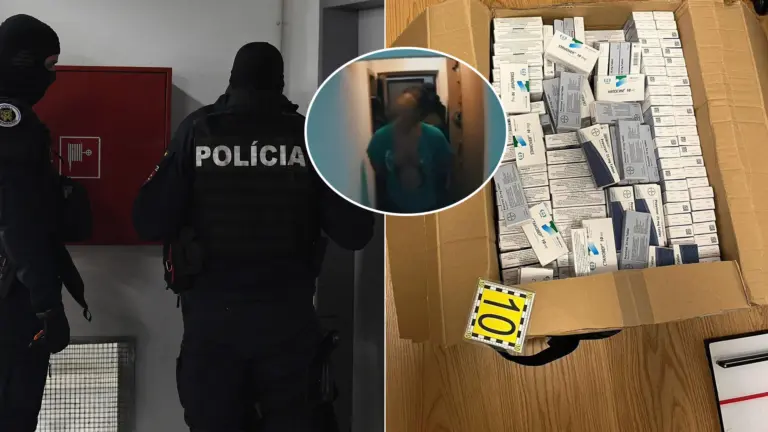 polícia akcia Baník