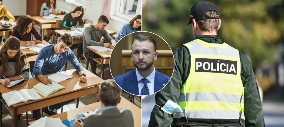polícia, škola, Šutaj Eštok