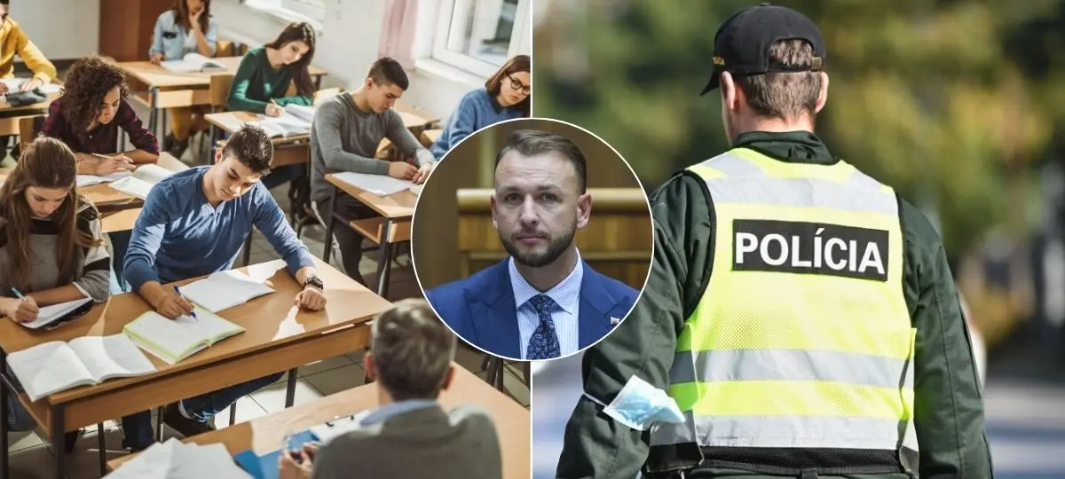 polícia, škola, Šutaj Eštok