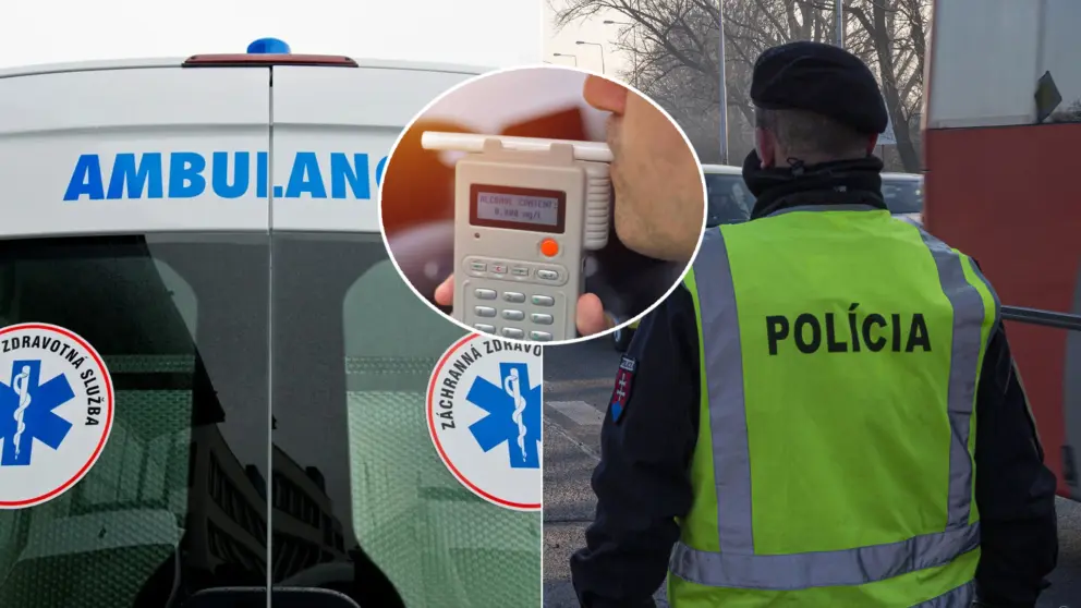 sanitka polícia alkohol