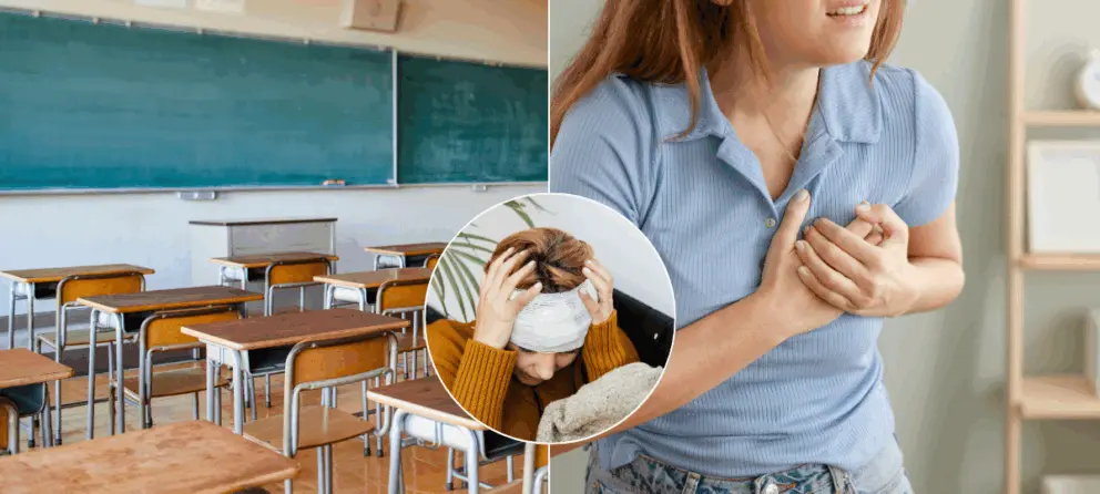 škola, útok, hlava