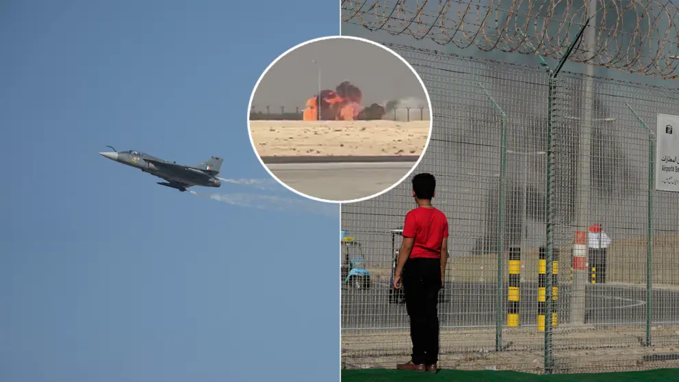 pád stíhačka letecká šou v Dubaji