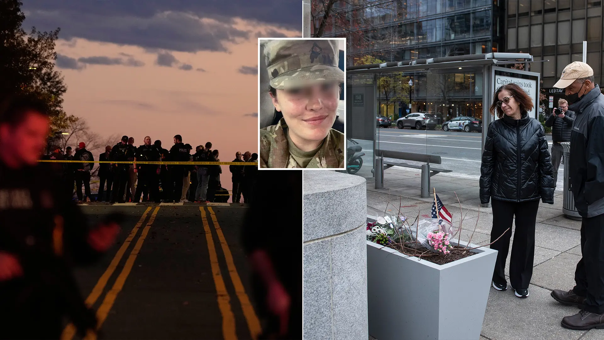 USA Biely dom vojaci Národná garda postrelenie