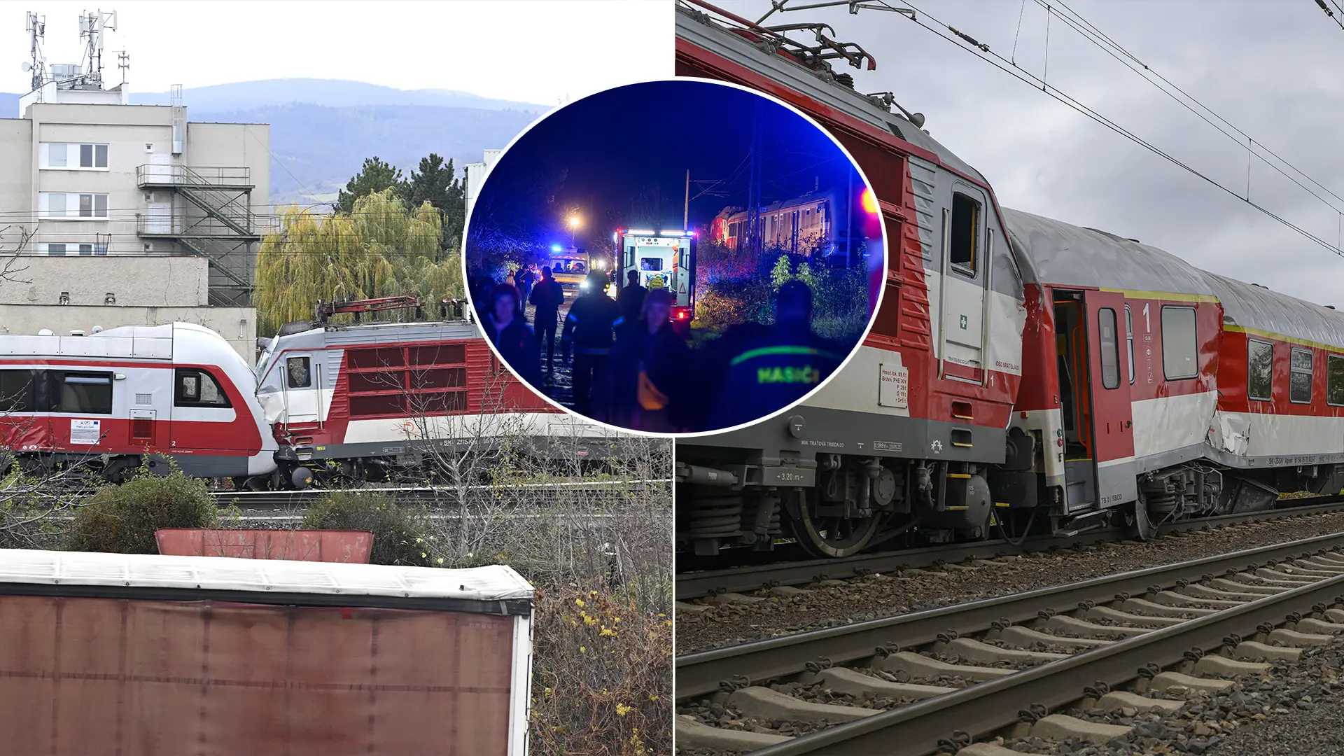 vlaky zrážka Pezinok