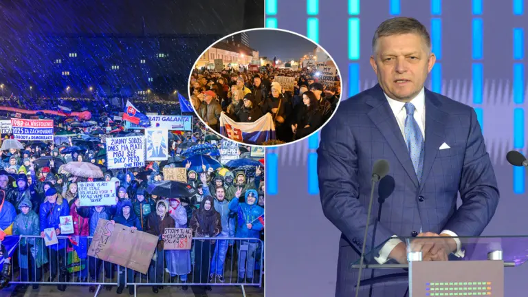 zhromaždenie pri príležitosti 36. výročia Nežnej revolúcie Fico