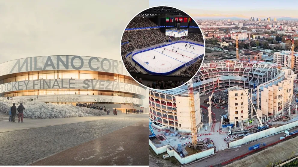 Výstavba hokejového dejiska pre Zimné olympijské hry 2026