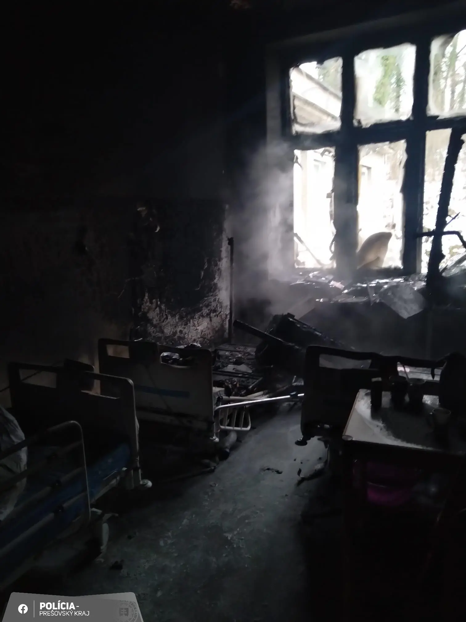 požiar Levoča nemocnica