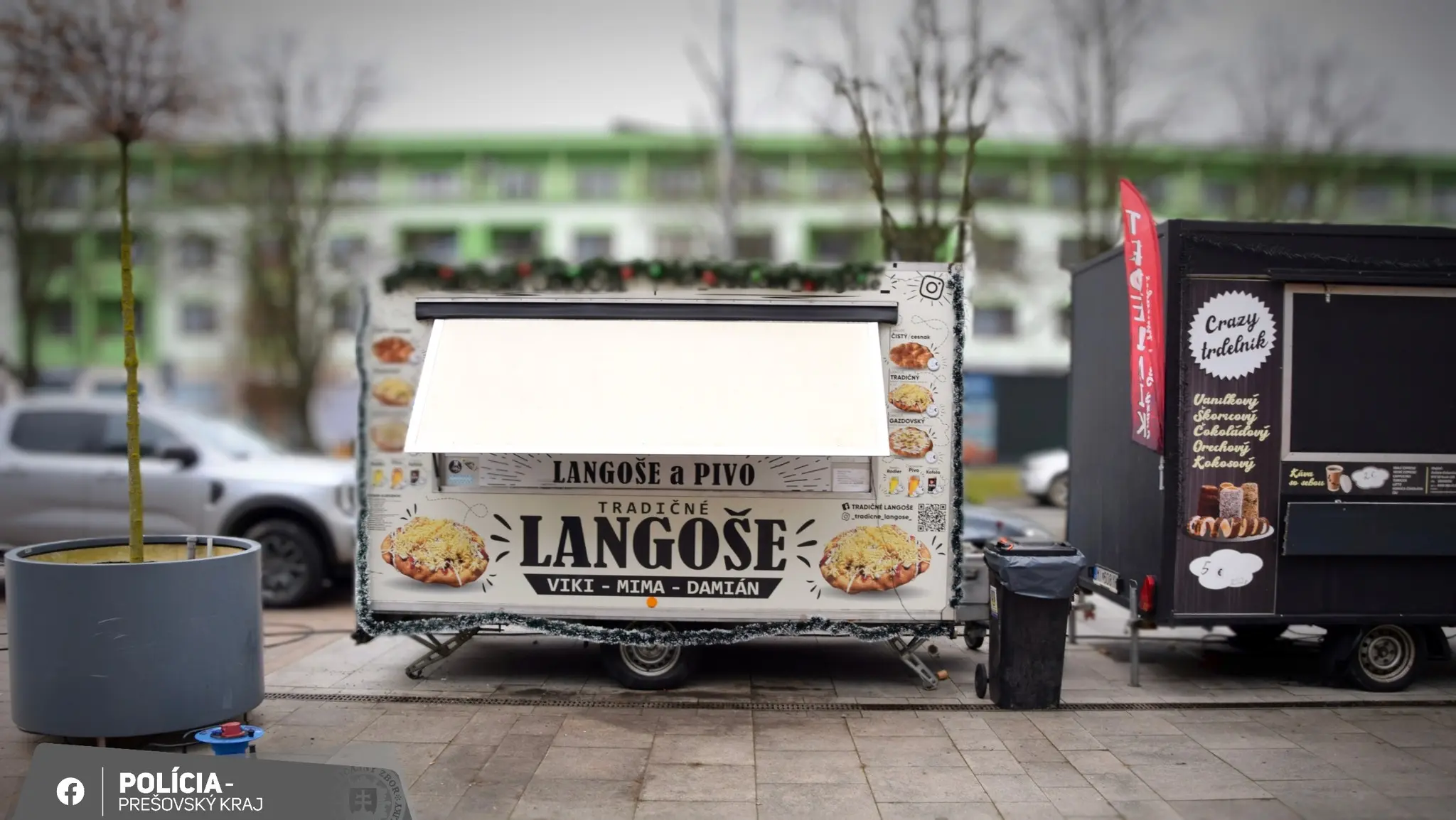 polícia trhy vo Vranove nad Topľou