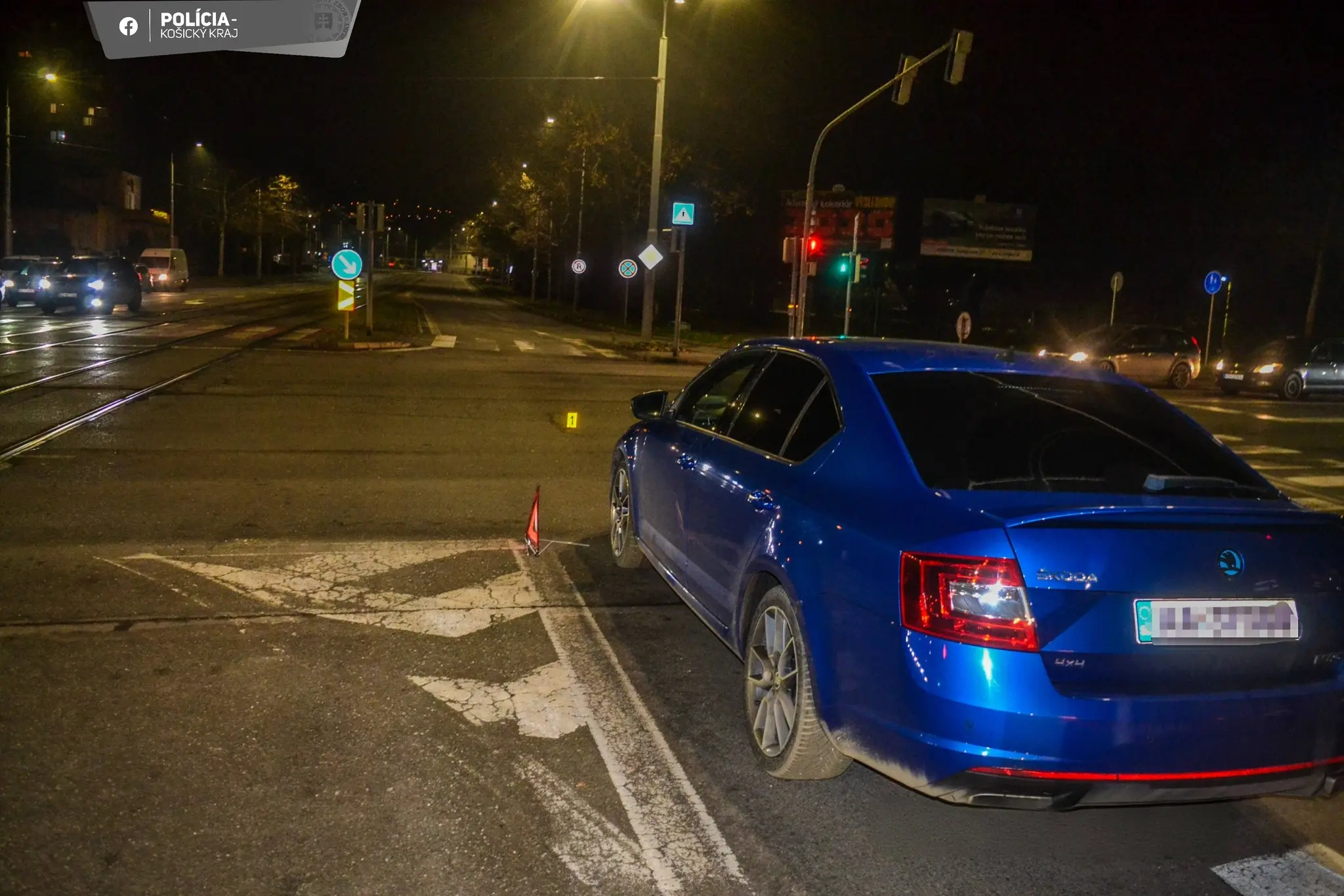 nehoda Košice križovatka vodič útek