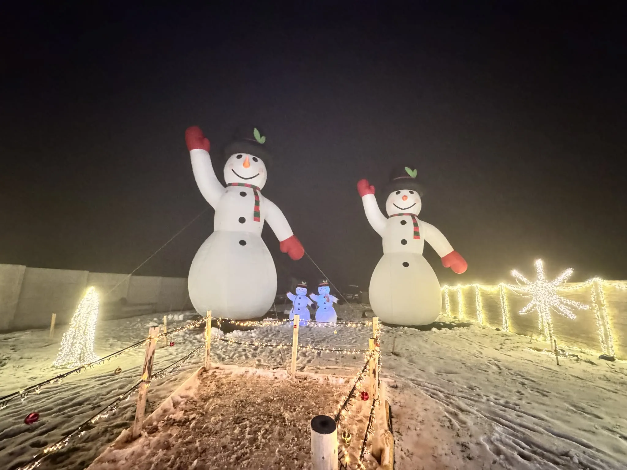 vianočná výzdoba rodinný dom v Česku Libišany