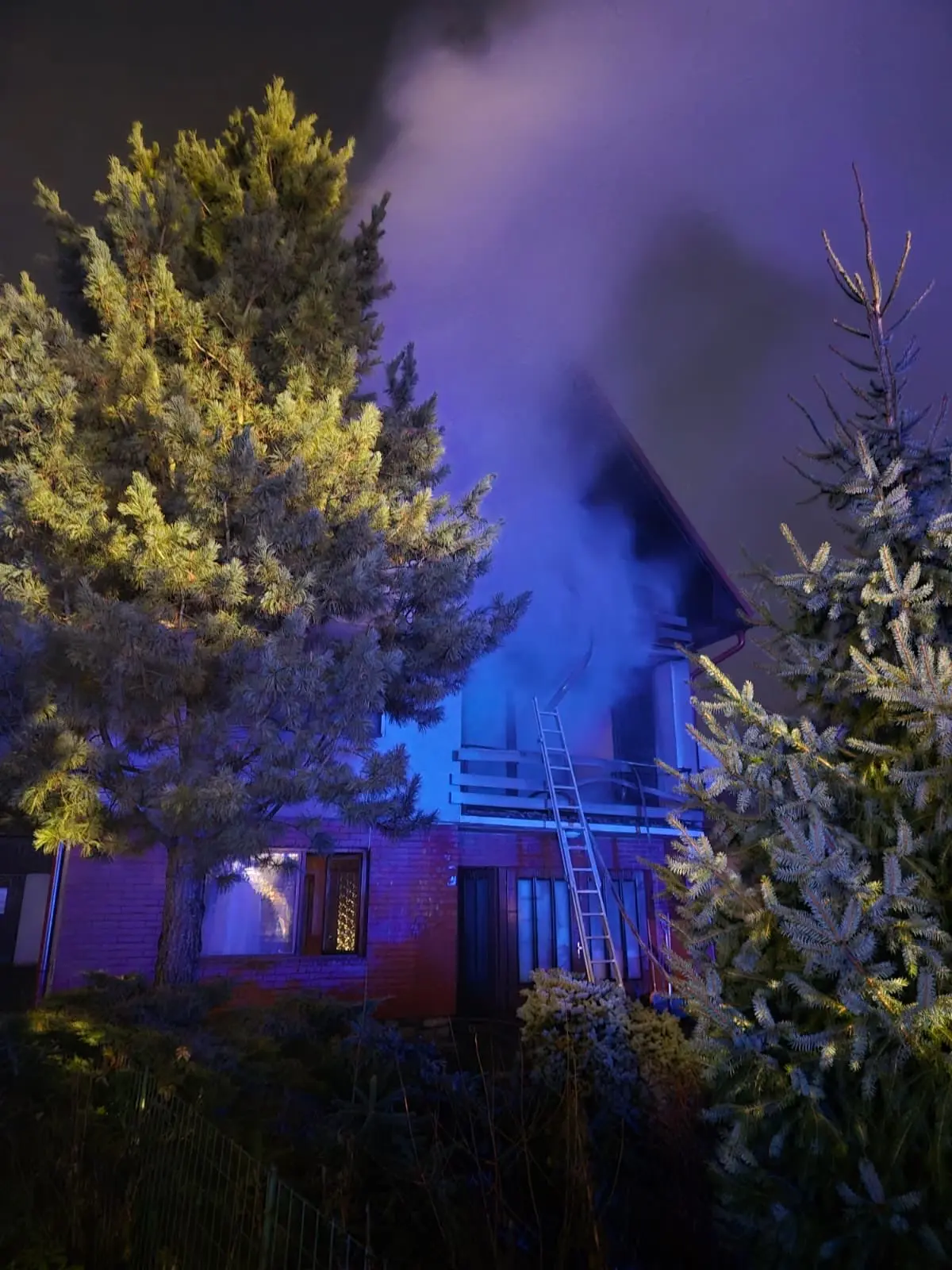 požiar domu v Smrečanoch