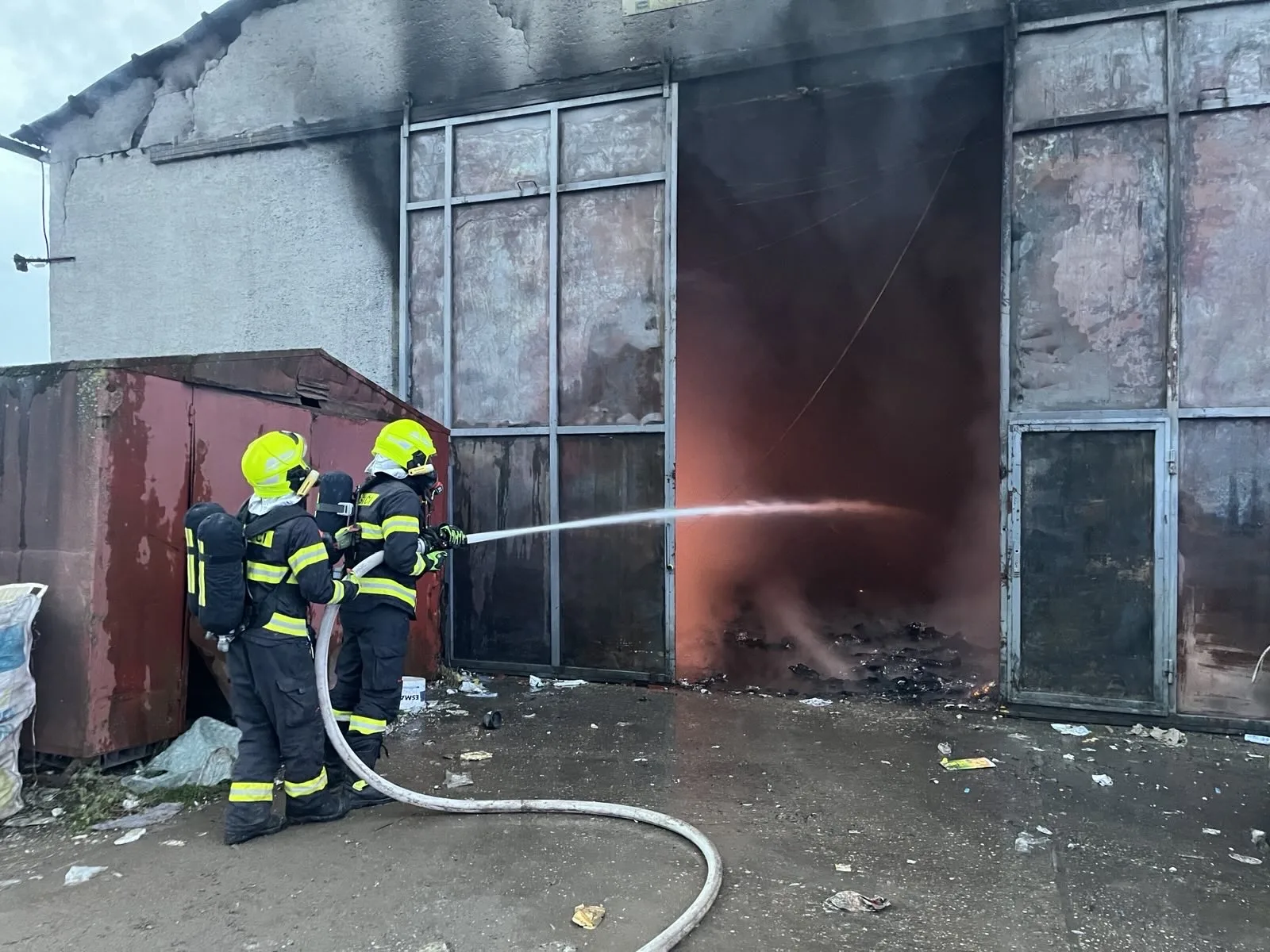 požiar hala Malacky