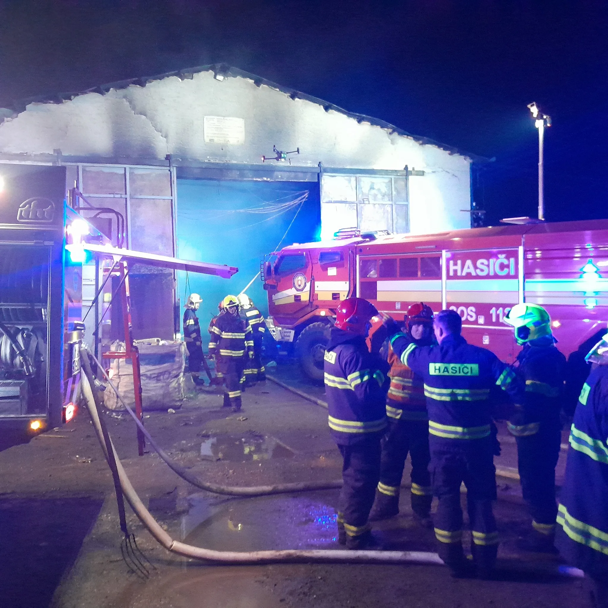 požiar hala Malacky