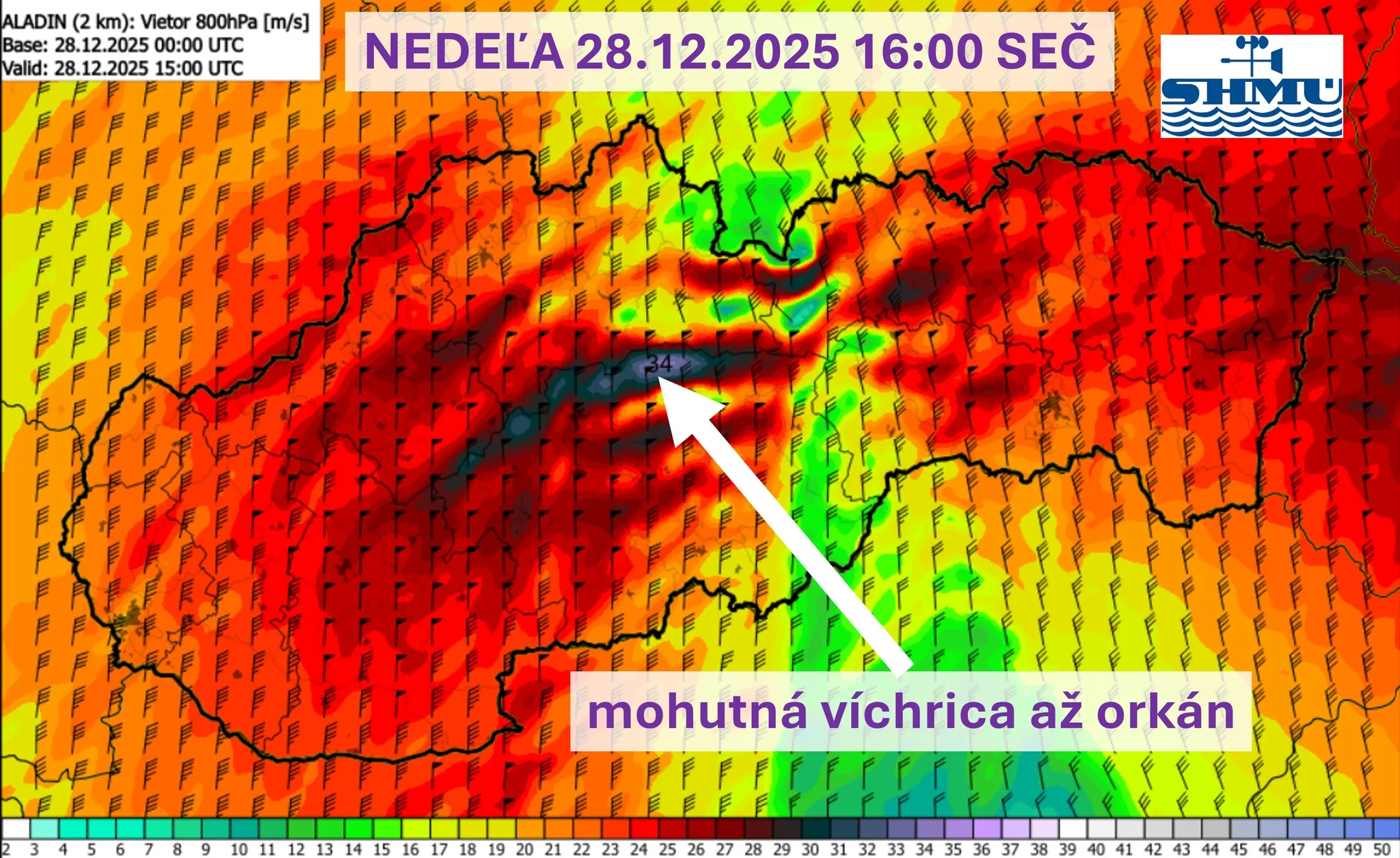 shmu víchrica orkán