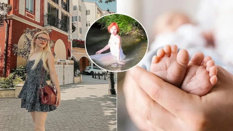 Kay Lorynová pôrod rieka dieťa