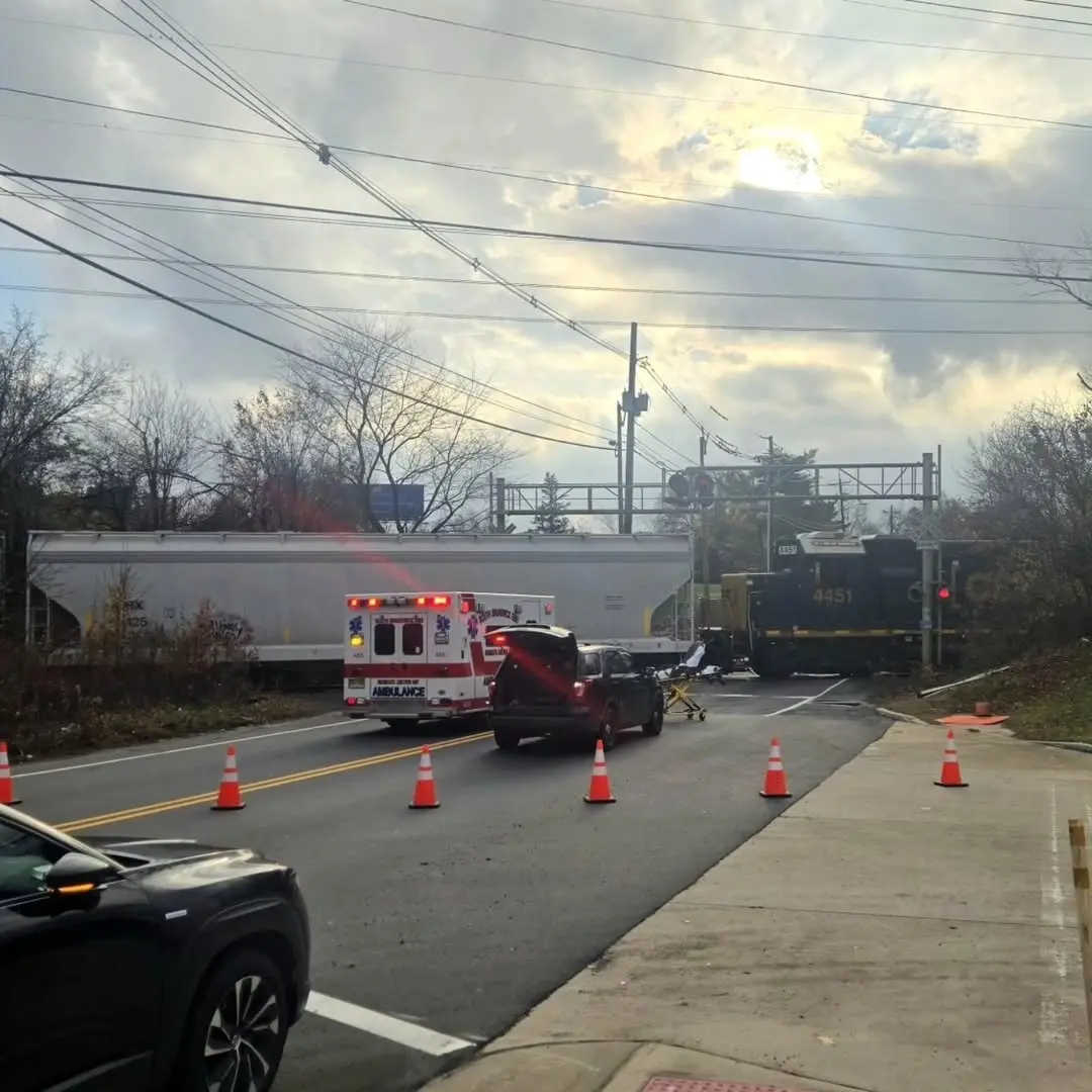 zrážka auta s vlakom v New Jersey