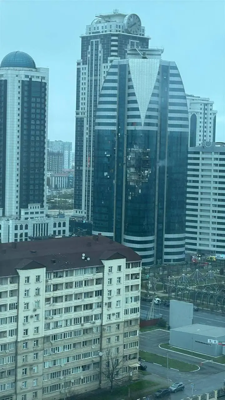 Čečensko Groznyj Ukrajina dron