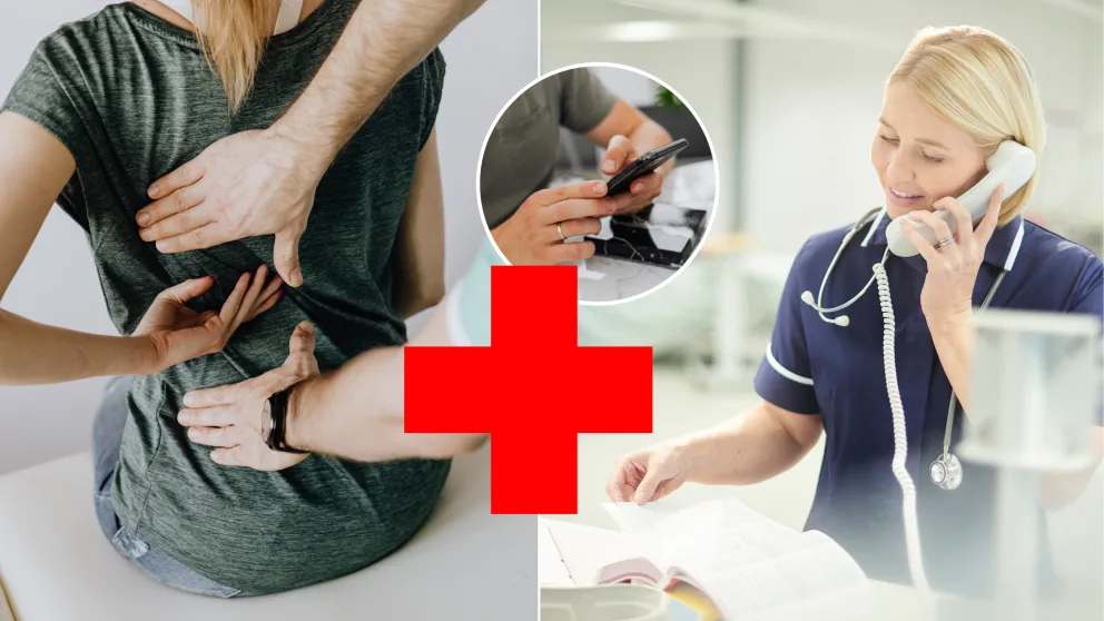 lekár, telefónna linka