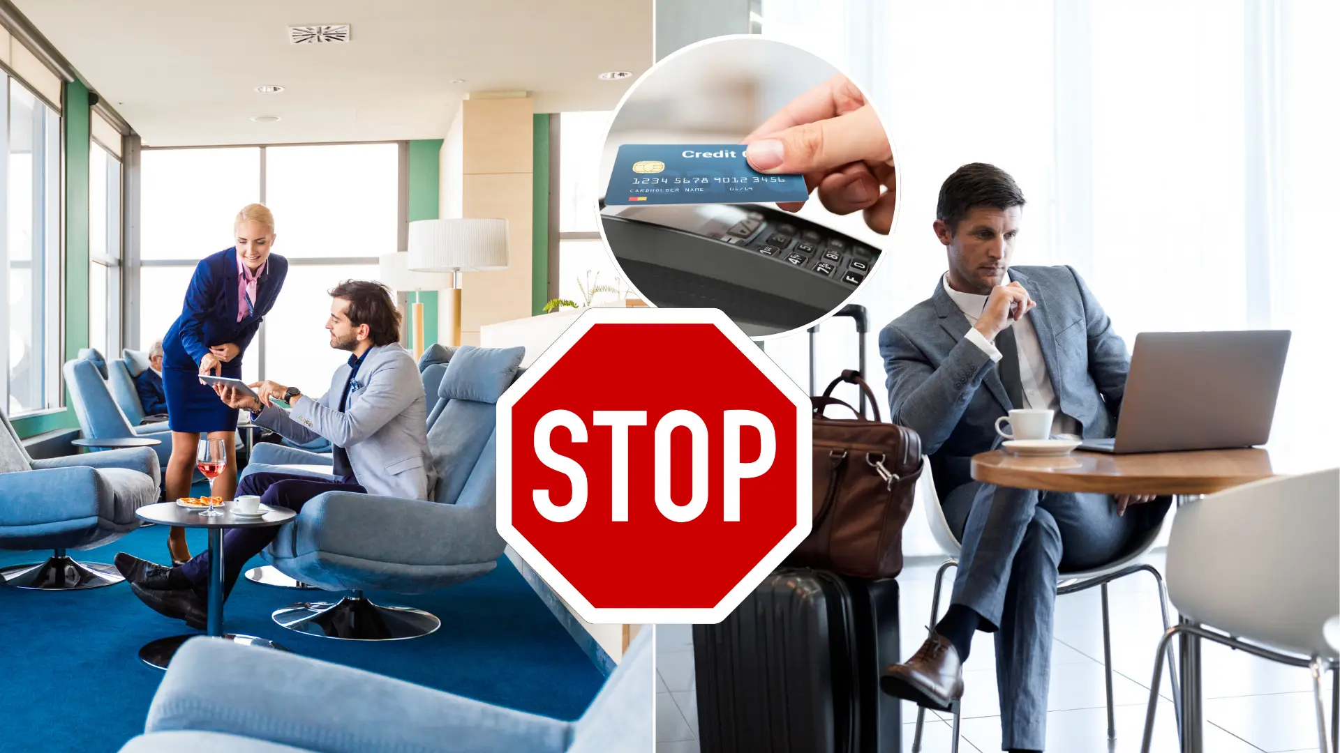 kreditná karta, letiská