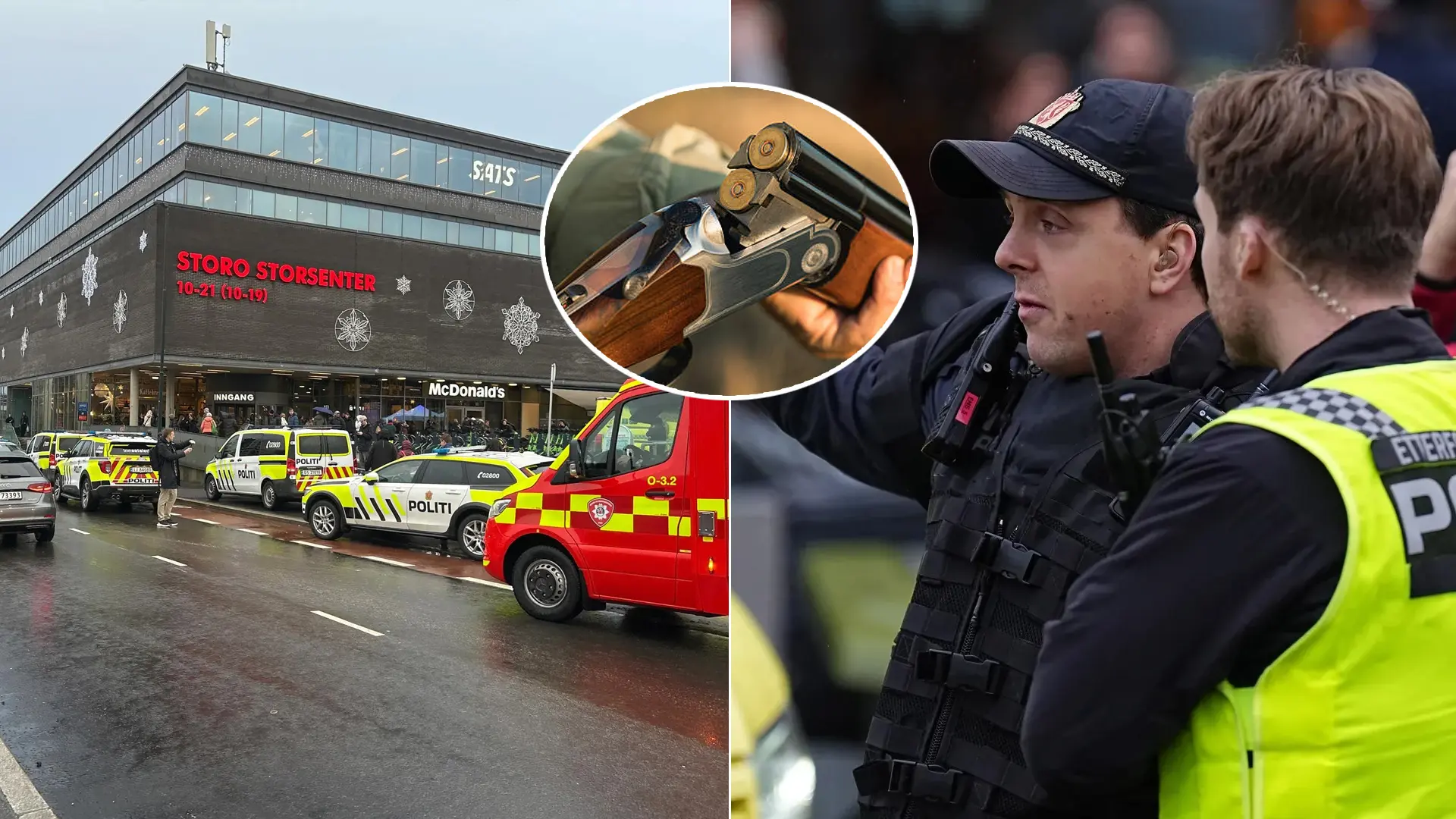 Oslo streľba nákupné centrum Storo